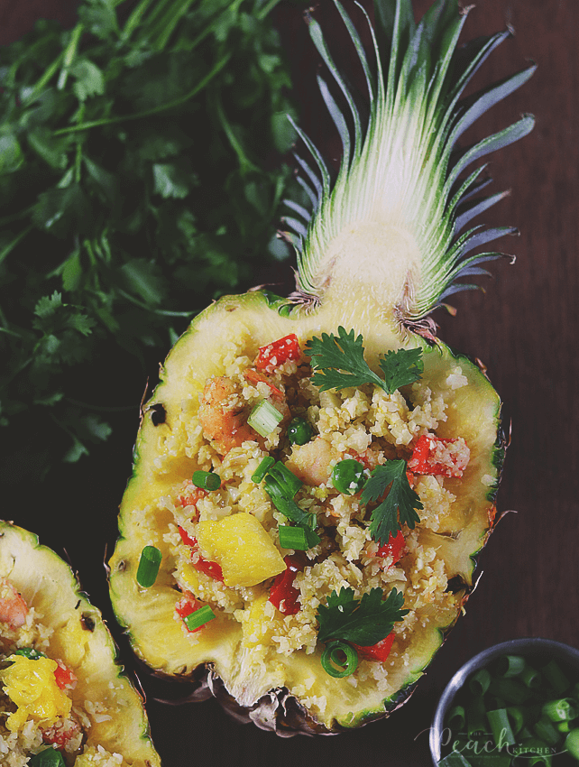 Pineapple Cauliflower Fried Rice The Peach Kitchen